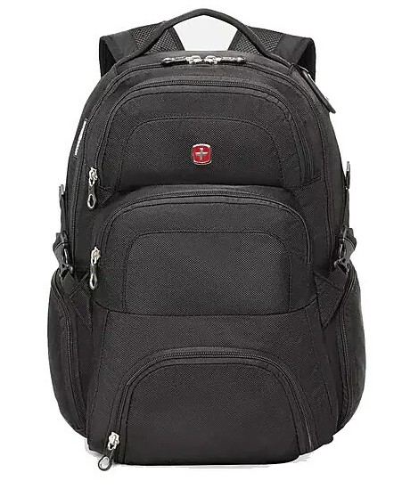 Swiss Gear 17.3" Laptop and Tablet Backpack, Black