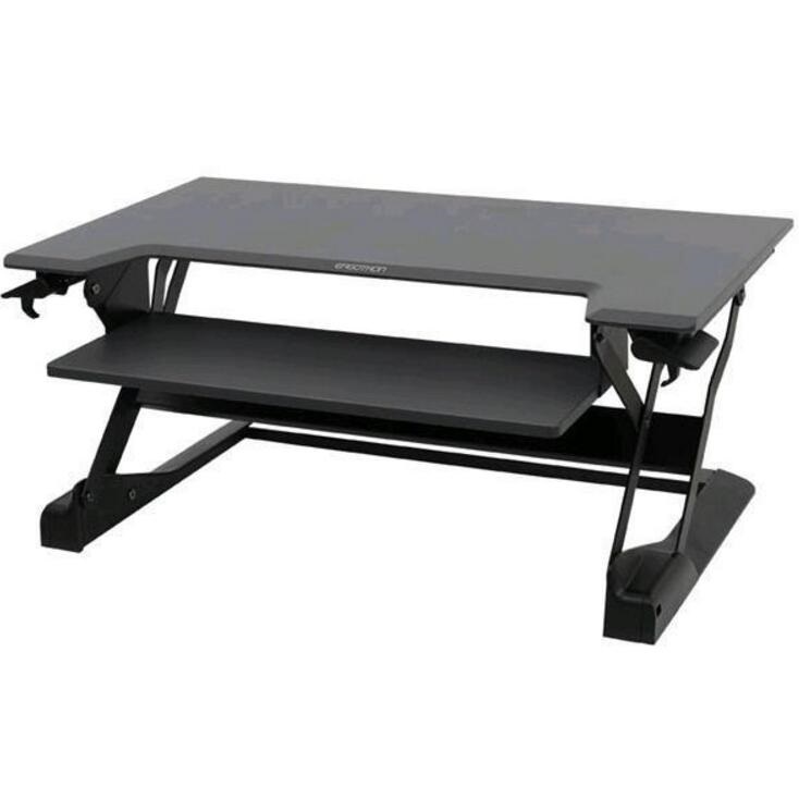 ERGOTRON Stand Workfit-TL Sit-Stand Premium Workstation (Black), 33-406-085