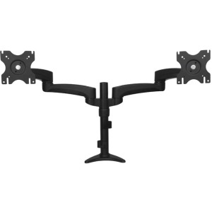 StarTech Articulating Dual Monitor Arm - Grommet / Desk Mount with Cable Management & Height Adjust - 12" to 24" Screen Support