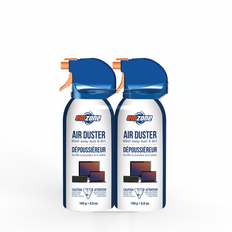 Emzone Air Duster Mini - Paquets doubles de gaz comprimé (47036)