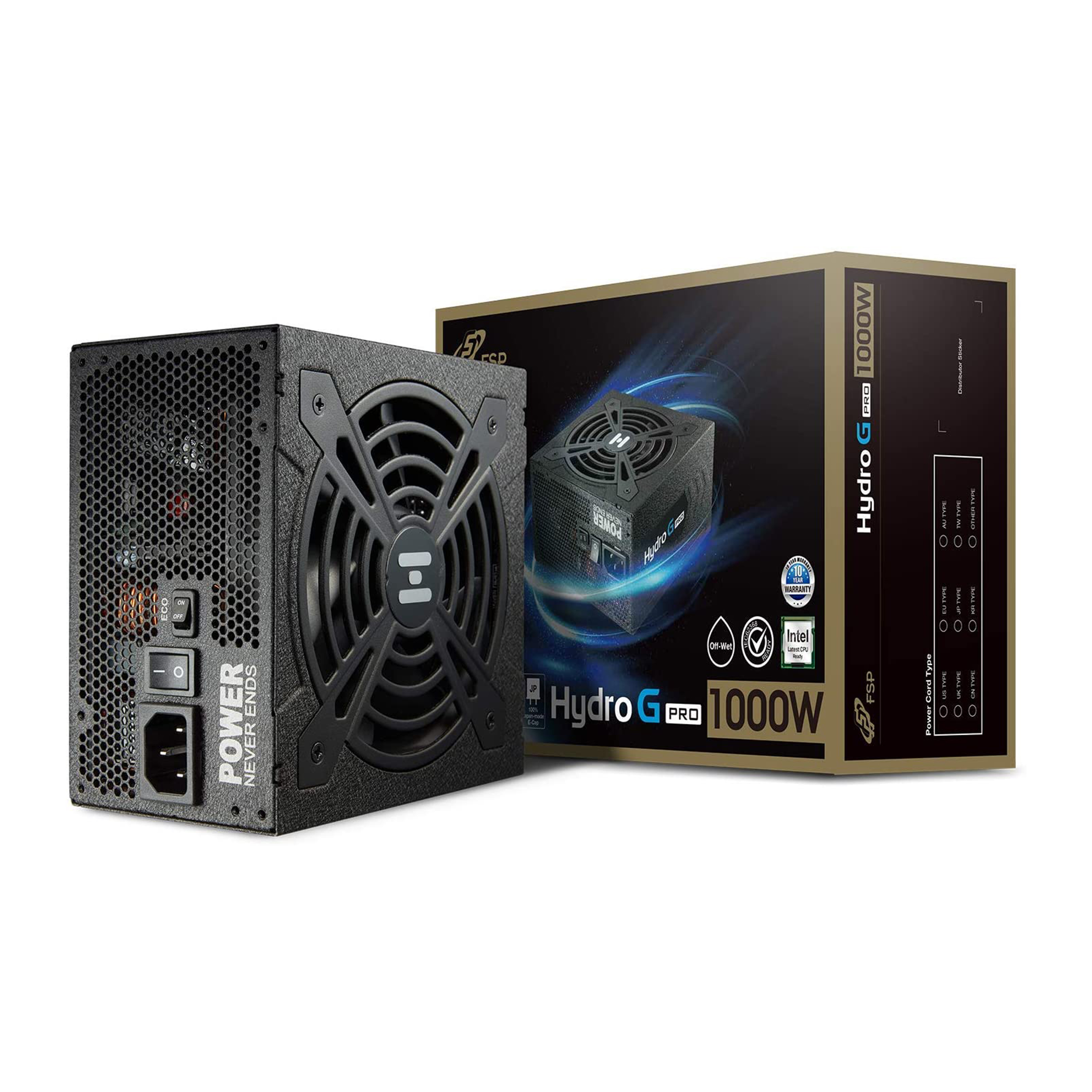 FSP HG2-1000  Gold ATX Power Supply, Black