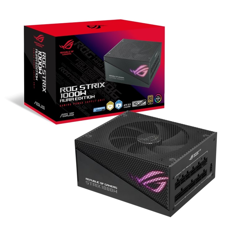 ASUS ROG STRIX 1000W Gold Aura Edition Fully Modular Power Supply, 80