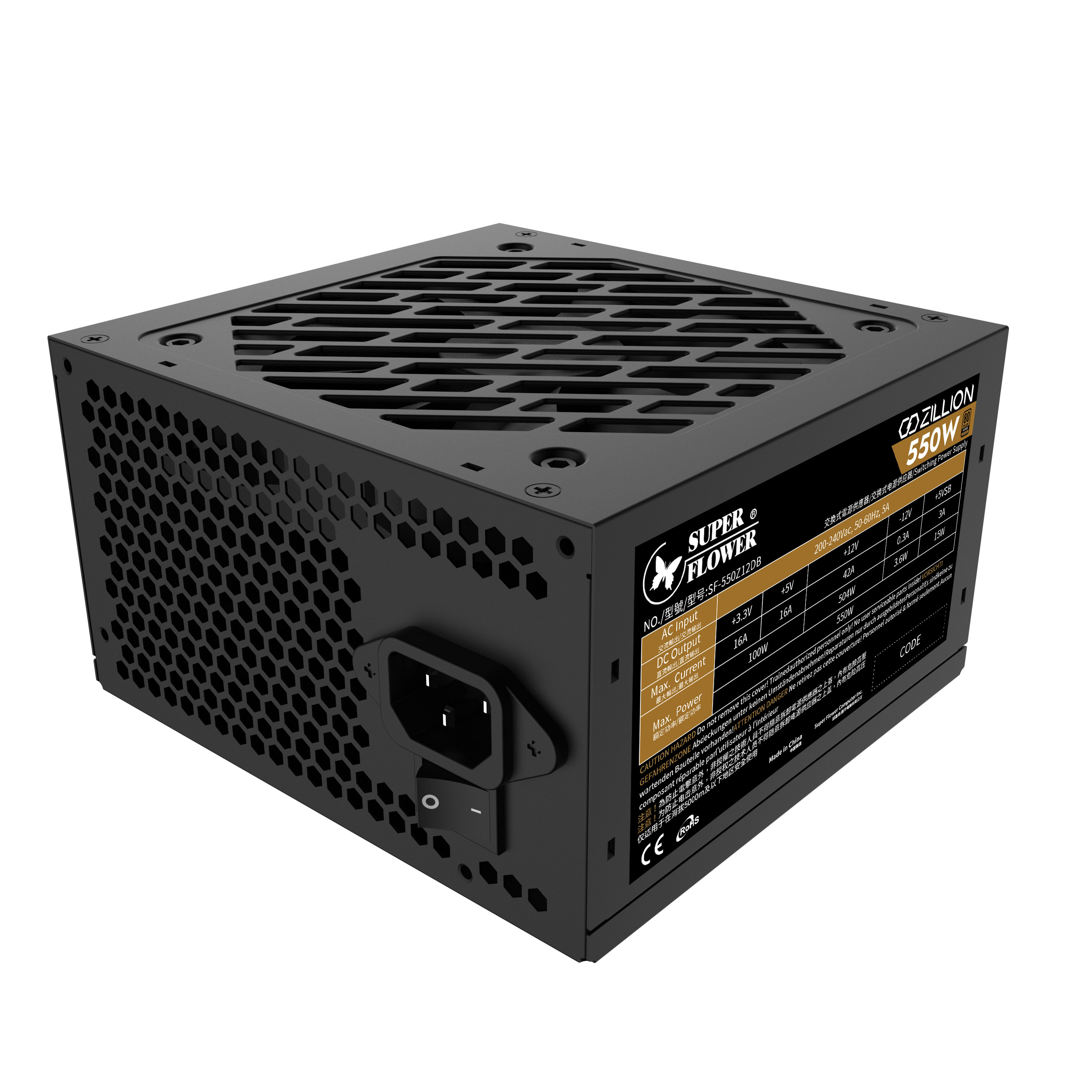 Super Flower Zillion DB 550W Bronze Power Supply