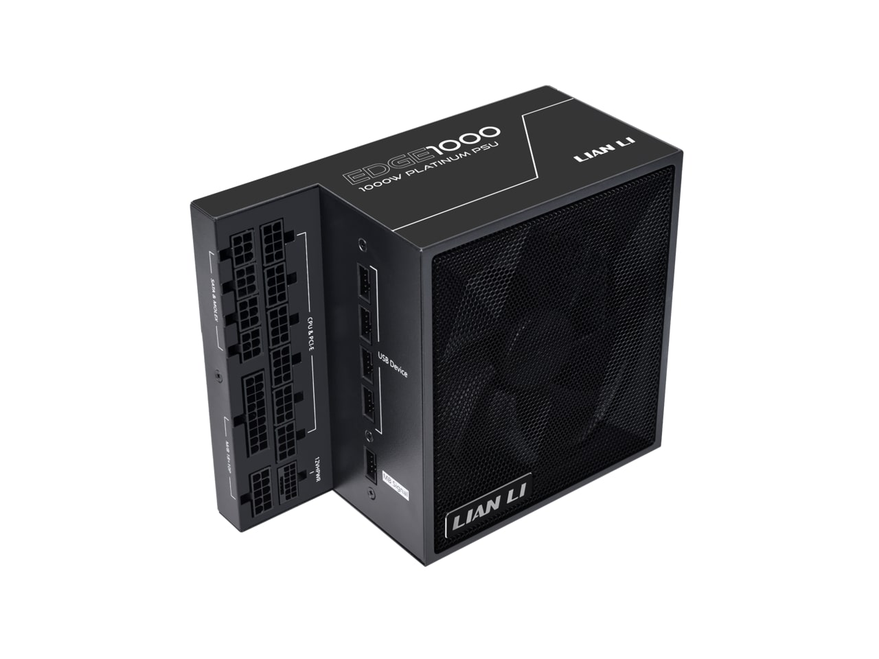 LIAN LI T-Shape design 1000W ATX V3.1 80+ platinum Full Modular, Blac