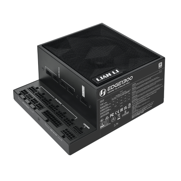 LIAN LI T-Shape design 1300W ATX V3.1 80+ Platinum Full Modular, Blac
