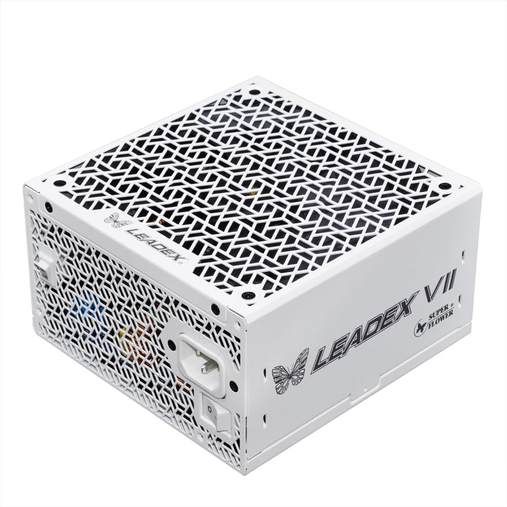 Super Flower Leadex VII XP 1000W ATX 3.1 Platinum Power Supply, White