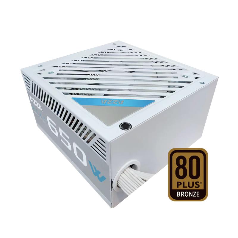AZZA 650W Bronze ATX Power Supply, White