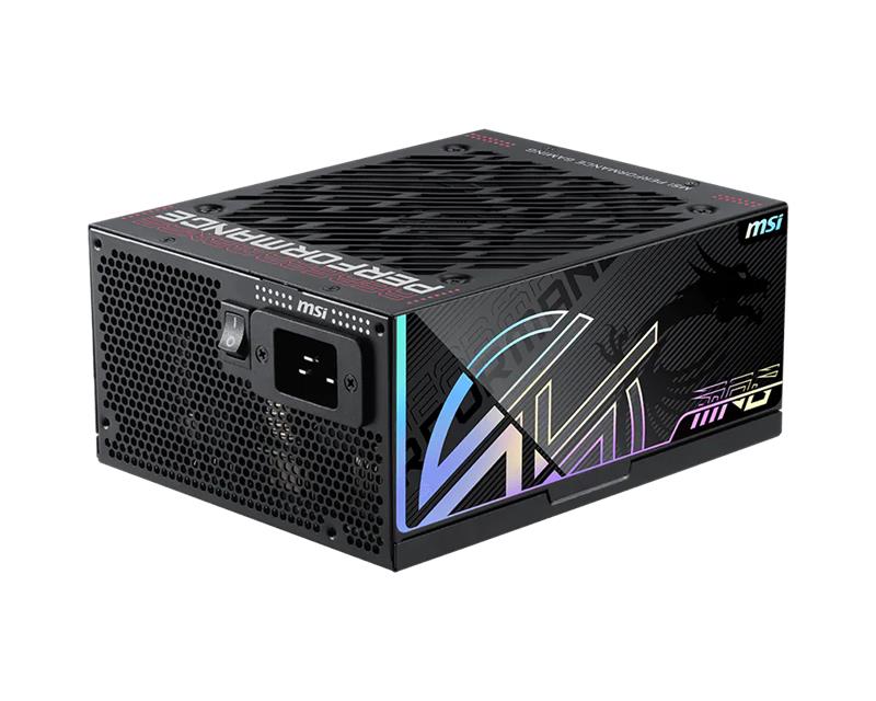 MSI MPG Ai1300TS PCIE5, 1300W, 80 PLUS Titanium Certification, PSU