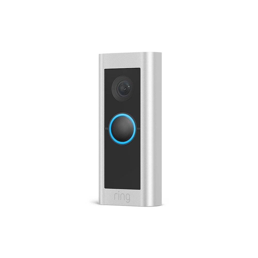 Sonnette intelligente Wi-Fi filaire Ring Video Doorbell Pro 2 - Nickel satiné