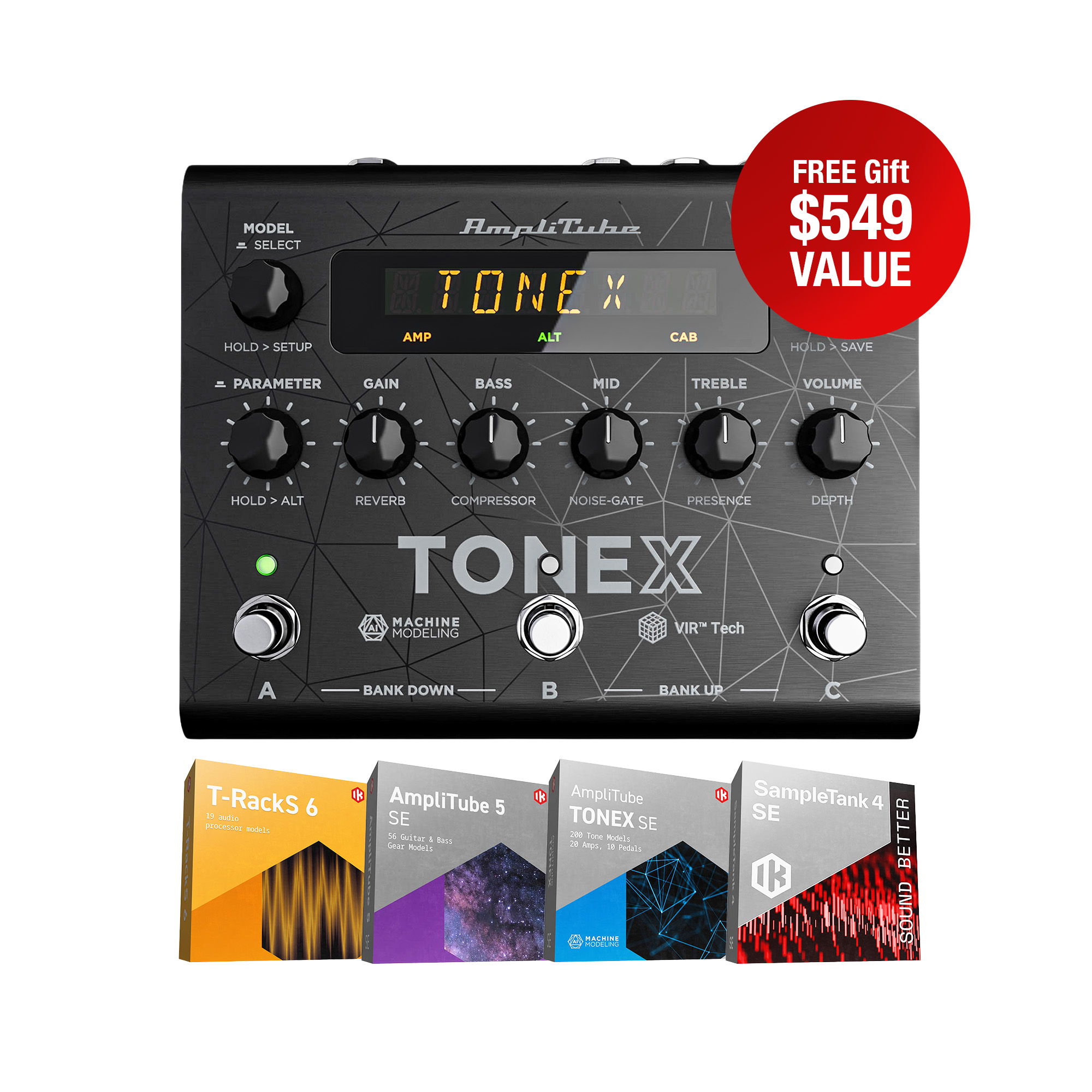 IK MULTIMEDIA TONEX Pedal, Black