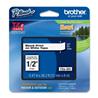 BROTHER TZE231 Ruban laminé 1/2" noir sur blanc pour P-Touch
