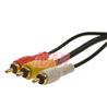 Câble audio/vidéo iCAN RCA (1xvidéo, 2xaudio) - 25 pieds