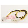iCAN Internal PC Power Extension Cable w/P4 ATX Power Adapter  - 10"