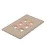 iCAN RJ45 Face Plate 6 Jack, White