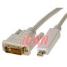 Câble iCAN Mini DisplayPort mâle vers DVI mâle 32AWG (doré) - 15 pieds