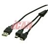 ICAN USB 2.0 Mini 5PIN + Micro 5PIN Combo Power Charger(Not for Data)(Open Box)