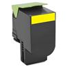 Lexmark 80C1SY0 801SY Yellow Standard Yield Return Program Toner Cartridge - Yellow - Laser - 2000 Page - OEM