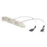 StarTech (USBPLATE) - Adaptateur de plaque 2 ports femelles USB A - 11,25 - USB A femelles
