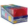 Verbatim Slim CD and DVD Storage Cases with 5 Assorted Colors, 50 Pack