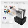 Station d'accueil de disque dur externe double baie SATA vers USB 3.0 ORICO 6629US3-C