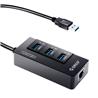 Orico Concentrateur USB 3.0 à 3 ports avec port RL Gigabit RJ45