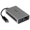 StarTech (TB2USB3GE) - Adaptateur Thunderbolt vers Gigabit Ethernet plus USB 3.0 - Adaptateur Thunderbolt