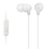 SONY MDR-EX15AP Écouteurs intra-auriculaires EX avec micro et télécommande, blanc