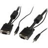 StarTech (MXTHQMM35A) - Câble moniteur VGA coaxial haute résolution avec audio HD15 M/M - 35 pi