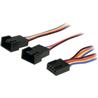 StarTech 12-in-4 Pin Fan Power Splitter Cable - F/M