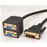 iCAN DVI-I (24+5 pins) to 2 x Female HD14 SVGA Video Dongle - 6 in
