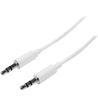 STARTECH White Slim 3.5mm Stereo Audio Cable - 1m