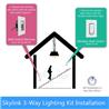 SKYLINK Wireless 3-Way On/Off/Dimmer Kit with Snap-on Cover (SK-7A)