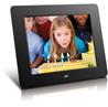 Aluratek ADMPF108F - 8" Digital Photo Frame With 512MB Memory | High-Quality Black Frame | Built-In Speakers | Remote Control |