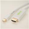 Câble iCAN Mini DisplayPort (M) 1.2 vers HDMI (M) 2.0 UHD, doré, 0,9 m