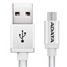 ADATA Woven Metallic Braided Micro USB Cable, Silver