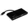 StarTech (DKT30CHV) - Adaptateur USB-C multiports pour portables -- 4K HDMI ou VGA - USB 3.0 - Noir