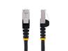 30ft CAT6a Ethernet Cable - Black - Low Smoke Zero Halogen (LSZH) - 10