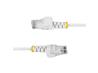7ft White Slim CAT6 Ethernet Cable, Snagless, 100W PoE, UTP, LSZH, 28A
