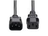 StarTech.com 1ft (0.3m) Power Extension Cord