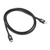 1x USB-C mâle 1x USB-C mâle Noir