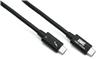 1x USB-C mâle 1x USB-C mâle Noir