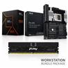 AMD Ryzen Threadripper 9970X CPU + ASUS PRO WS TRX50-SAGE WIFI A Motherboard + Kingston FURY Renegade Pro 128GB (4x32GB)