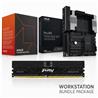 AMD Ryzen Threadripper 7955WX CPU + ASUS PRO WS TRX50-SAGE WIFI A Motherboard + Kingston FURY Renegade Pro 128GB (4x32GB)