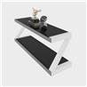 iCAN Tempered Glass Top TV Stand