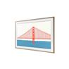 SAMSUNG 50" "The Frame" Customizable Basic Bezel - Teak