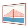 SAMSUNG 65" "The Frame" Customizable Beveled Chamfer Bezel - Red