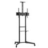 Brateck Versatile & Compact Steel TV Cart (Black)
