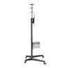 Brateck Versatile & Compact Steel TV Cart (Black)
