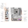 GIGABYTE X870 AORUS ELITE WIFI7 ICE AMD AM5 LGA 1718 Motherboard, ATX