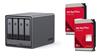 UGREEN DXP4800 Plus 4-Bay NAS (Diskless) + 2x WD Red Plus 12 TB Hard Drive SATA (SATA/600) 7200rpm (WD120EFGX)